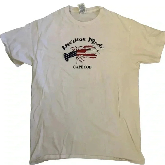 White Cape Cod T Shirt Size Medium - Picture 1 of 3